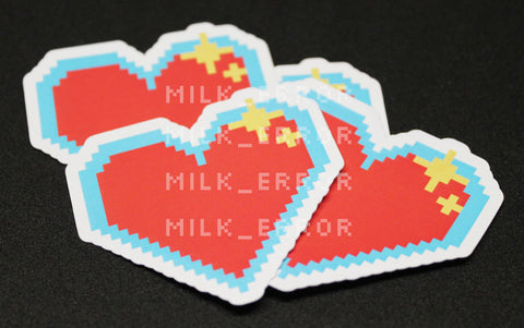 8-Bit Heart Container Single Sticker