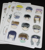 Naruto Sticker Sheet Set