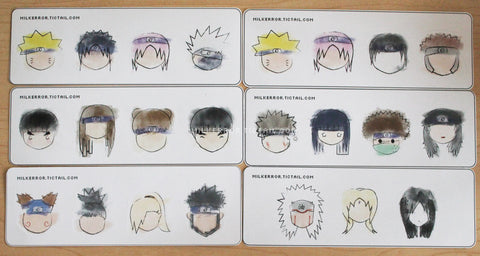 Naruto Mini Sticker Sheets